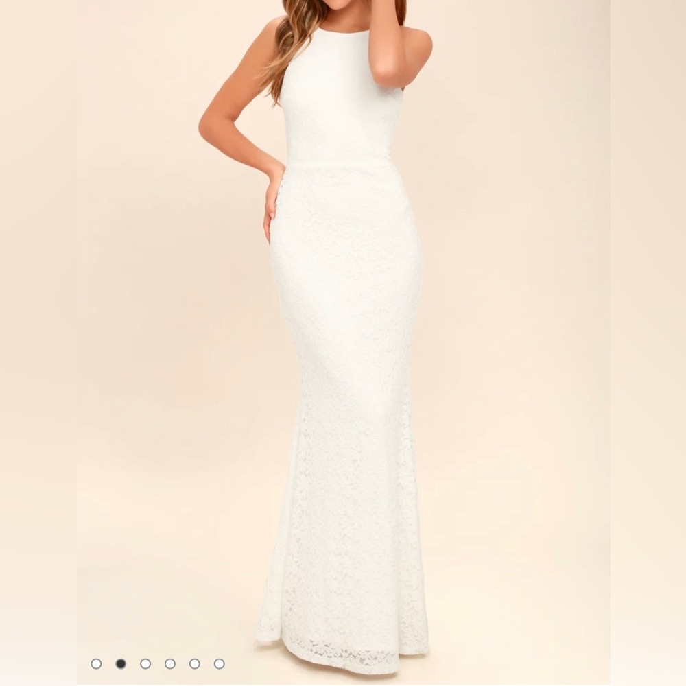 Lulus Ephemeral Allure Ivory Maxi Dress